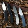CJRB Folding Knife Pyrite (J1925) AR-RPM9 Blade and G10 Handle, Manual Folding Knife with Button Lock, Black view 2