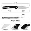 CJRB Folding Knife Pyrite (J1925) AR-RPM9 Blade and G10 Handle, Manual Folding Knife with Button Lock, Black view 3