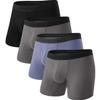 BAMBOO COOL Men's Ultra Breathable Underwear,No Riding Up Boxer Briefs with ComfortFlexible Waistband,Multipack view 1