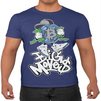 - 4 B-Coin Big Moves - Midnight Navy T-Shirt to Match Men's Sneakers, 4s Midnight Navy Tee to Match Men's Shoes