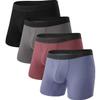BAMBOO COOL Men's Ultra Breathable Underwear,No Riding Up Boxer Briefs with ComfortFlexible Waistband,Multipack view 1