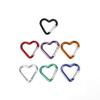 7Carabiners Keychain Clip Snap Hook Key Ring for Camping Accessories Backpack Water Bottle Aluminum Alloy Heart Shape view 1