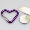 7Carabiners Keychain Clip Snap Hook Key Ring for Camping Accessories Backpack Water Bottle Aluminum Alloy Heart Shape view 4