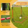 Soccer Goals Set of 2-KAIHAOWIN Metal Frame Soccer Goal with All Weather Soccer Net-Quick Assembly Training Sport Soccer Goals for Backyard Indoor Outdoor Heavy Duty Metal-6'x4' view 4