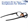 SAUCER Replacement Nose Pieces Pads for Oakley Trajectory OX8171 Eyeglass - Asian Fit Orange + Standard Orange view 4