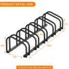 WALMANN 5 Bikes Floor Bike Stand, Bike Parking Rack Garage Bike Storage Stand Indoor/Outdoor 22-28" Wheel Stand, Max. Tire Width 2.1" view 3