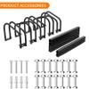 WALMANN 5 Bikes Floor Bike Stand, Bike Parking Rack Garage Bike Storage Stand Indoor/Outdoor 22-28" Wheel Stand, Max. Tire Width 2.1" view 4