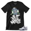 - 4 B-Coin Big Moves - Midnight Navy T-Shirt to Match Men's Sneakers, 4s Midnight Navy Tee to Match Men's Shoes view 4