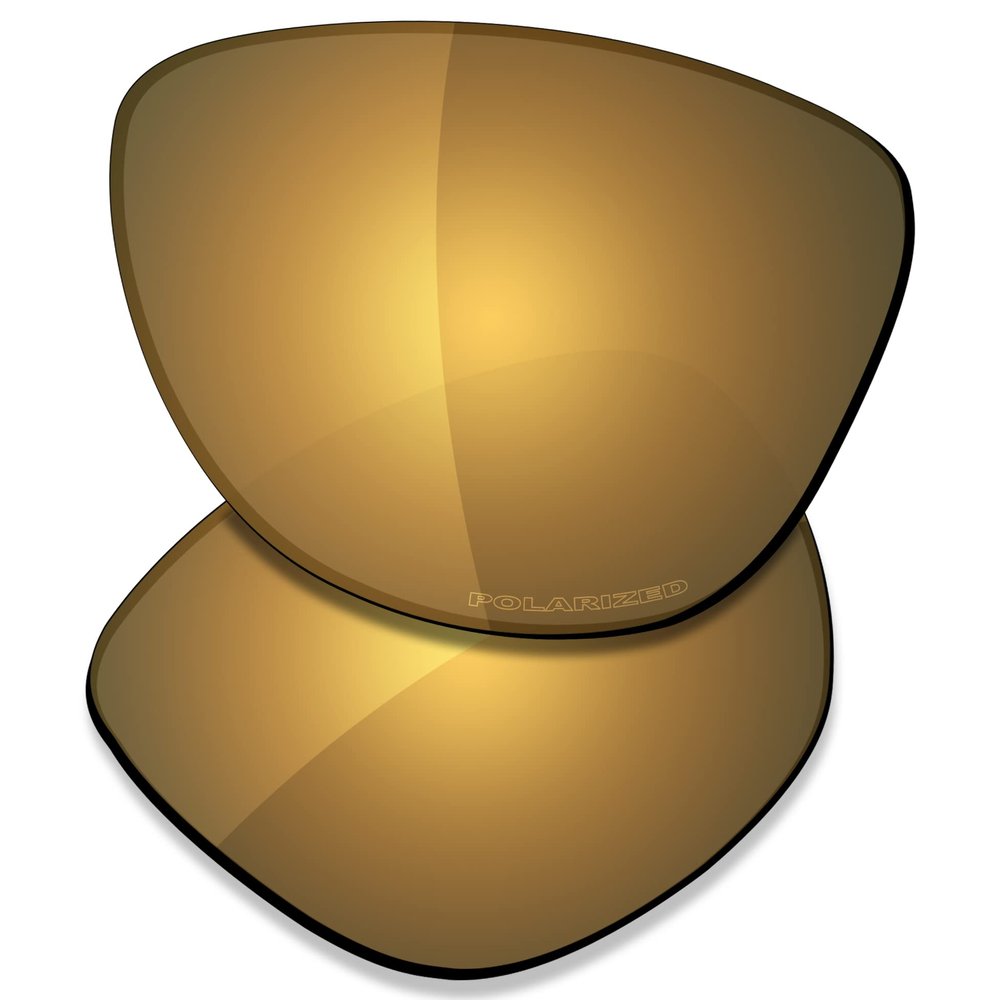 SAUCER Premium Replacement Lenses for Oakley Frogskins OO9013 | Frogskins Low Bridge Fit OO9245 Sunglasses High Definition - Bronze Gold Polarized