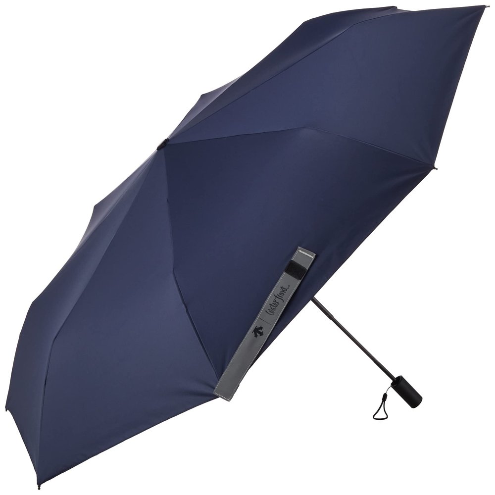 UV CUT50+ Folding Umbrella, Water Repellent, Retroreflective (Nameband Section), Waterfront Rotation, Aerodream Umbrella 2, navy, F, navy, F