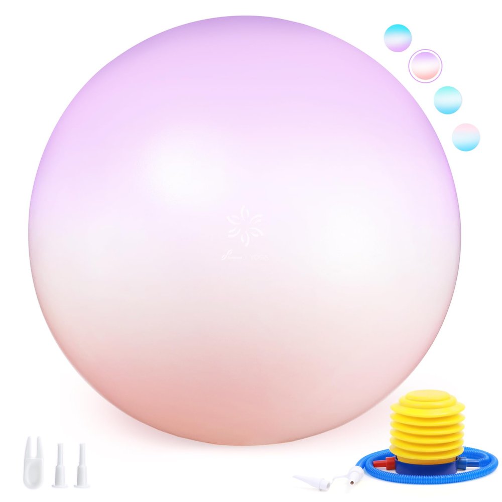Sportneer Extra Thick Exercise Ball - 25.6''Yoga Ball with Quick Pump - Anti-Burst and Slip Resistant Fitness Ball Chair for Pregnancy and Physical Therapy