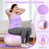 Sportneer Extra Thick Exercise Ball - 25.6''Yoga Ball with Quick Pump - Anti-Burst and Slip Resistant Fitness Ball Chair for Pregnancy and Physical Therapy view 3