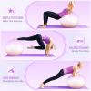 Sportneer Extra Thick Exercise Ball - 25.6''Yoga Ball with Quick Pump - Anti-Burst and Slip Resistant Fitness Ball Chair for Pregnancy and Physical Therapy view 4