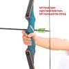 60" Black Hunter Takedown Recurve Bow Left Hand 20-60LBS Left Hand Bows Wooden Riser Hunting Bow for Adults Target Practice (60LBS) view 2