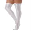 Daenrui Women's Shiny Thigh High Stocking Pantyhose Socks Glossy Stay Up Silk Footed Opaque Tights White One Size view 1