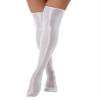 Daenrui Women's Shiny Thigh High Stocking Pantyhose Socks Glossy Stay Up Silk Footed Opaque Tights White One Size view 2