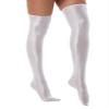 Daenrui Women's Shiny Thigh High Stocking Pantyhose Socks Glossy Stay Up Silk Footed Opaque Tights White One Size view 4