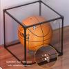 LXBAMKEA Acrylic Display Case Showcase, Stackable Clear Dustproof Protection Box, Volleyball Basketball Football Storage Cube with Holder, Collectibles Countertop Organizer,Assemble view 4
