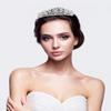 YYSuniee White Cubic Zirconia Queen Crowns And Tiaras Palace Style Oval Princess Crown Moding for Women Gift view 2