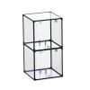 LXBAMKEA Acrylic Display Case Showcase, Stackable Clear Dustproof Protection Box, Volleyball Basketball Football Storage Cube with Holder, Collectibles Countertop Organizer,Assemble view 1