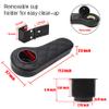 NOKINS Golf cart flip armrest with Cup Holder, no Drilling Required, for Club car/EzGo/Yamaha, Club cart Black Stitching armrest kit view 3