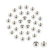 MUUNN 100PC/LOT Brass Fly Tying Beads, Countersunk Beads for Fly Tying (Silver,2.7mm) view 1