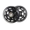 LOTOWELZON 2pcs Luggage Suitcase Replacement Wheels, 70mm Rubber Inline Roller Skate Wheels with 8mm(0.31") ABEC-7 608ZZ Bearings Repair Kits (Black&Clear, OD70xW24mm/2.75"x0.94") view 4