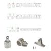 TANFEI 316SS Marine Grade Bimini Top 3-Bow Boat Jaw Slide, Cap Eye End, Deck Hinge Fittings Hardware 12Set (7/8'') view 4