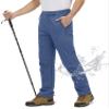 TACVASEN Men's Fleece Pants for Mens Fleece Lined Pants Softshell Ski Snow Pants Waterproof Outdoor Hiking Insulated Winter Pants Snowboard Pants Blue Grey view 1