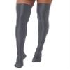 Daenrui Women's Shiny Thigh High Stocking Pantyhose Socks Glossy Stay Up Silk Footed Opaque Tights Grey One Size view 4
