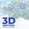 devembr Snowboard Stomp Pad, 3D Clear Snowflake Snowboarding Stomp Pads, PVC Material, 5.11" x 5.9", Transparent Pattern view 2