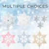 devembr Snowboard Stomp Pad, 3D Clear Snowflake Snowboarding Stomp Pads, PVC Material, 5.11" x 5.9", Transparent Pattern view 4