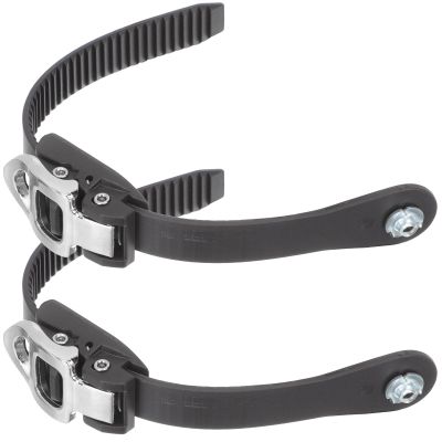 LIOOBO Roller Skate Strap 2Pcs Inline Roller Shoes Strap Professional Buckle Strap Replacement Snowboard Straps Energy Leash for Men Women Kids(Black) Roller Skate Leash