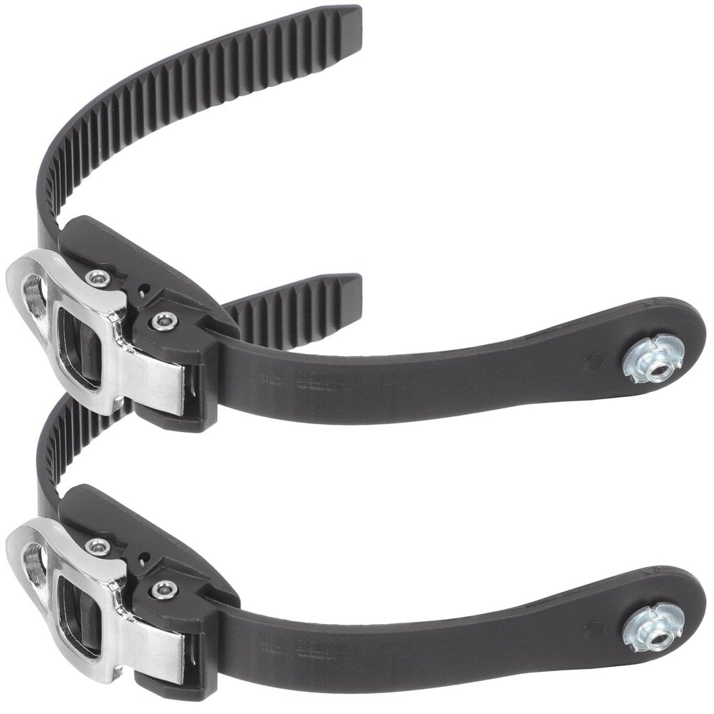 LIOOBO Roller Skate Strap 2Pcs Inline Roller Shoes Strap Professional Buckle Strap Replacement Snowboard Straps Energy Leash for Men Women Kids(Black) Roller Skate Leash