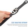 LIOOBO Roller Skate Strap 2Pcs Inline Roller Shoes Strap Professional Buckle Strap Replacement Snowboard Straps Energy Leash for Men Women Kids(Black) Roller Skate Leash view 4