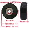 LOTOWELZON 2pcs Luggage Suitcase Replacement Wheels, 45mm Rubber Inline Roller Skate Wheels with 8mm(0.31") ABEC-7 608ZZ Bearings Repair Kits (Black, OD45xW18mm/1.77"x0.7") view 3