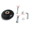 LOTOWELZON 2pcs Luggage Suitcase Replacement Wheels, 75mm Rubber Inline Roller Skate Wheels with 8mm(0.31") ABEC-7 608ZZ Bearings Repair Kits (Black, OD75xW24mm/2.95" x0.94) view 3