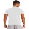 Aislor Men's Basic Shirt Tops Short Sleeve Mock Neck T-Shirts Thermal Underwear Pullovers Undershirt White A Large view 2