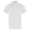 Aislor Men's Basic Shirt Tops Short Sleeve Mock Neck T-Shirts Thermal Underwear Pullovers Undershirt White A Large view 3