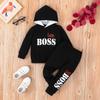 Adokioths Toddler Baby Boy Clothes Long Sleeve Tie-dye Hoodie Sweatshirt Top + Jogger Pants Outfit Set Fall Winter Sweatsuit view 2