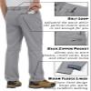 TACVASEN Men's Hiking Pants Snow Ski Pants Outdoor Waterproof Windproof Fleece Cargo Pants for Men Winter Warm Athletic Softshell Snowboard Pants view 3
