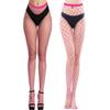 E-Laurels Womens High Waist Patterned Fishnet Tights Suspenders Pantyhose Thigh High Stockings Black, Black Fishnet Tights ROSE RED 2 PCS L+XL, One Size view 1