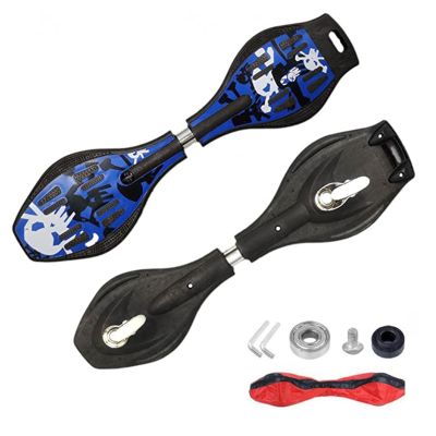 YEYGRIEM Caster Board Skateboard, Compact and Lightweight Caster Board Deluxe Junior Caster Board with Illuminating Wheels and 360 Degree Casters for More Excitement and Fun for Adults, 29.1"*7.4"