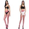E-Laurels Womens High Waist Patterned Fishnet Tights Suspenders Pantyhose Thigh High Stockings Black, Black Fishnet Tights ROSE RED 2 PCS M+L, One Size view 3