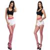 E-Laurels Womens High Waist Patterned Fishnet Tights Suspenders Pantyhose Thigh High Stockings Black, Black Fishnet Tights ROSE RED 2 PCS M+L, One Size view 4