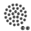 MUUNN 100PC/LOT Brass Fly Tying Beads, Countersunk Beads for Fly Tying (Black Nickel,2.4mm) view 1
