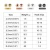 MUUNN 100PC/LOT Brass Fly Tying Beads, Countersunk Beads for Fly Tying (Black Nickel,2.4mm) view 4