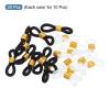 PATIKIL Eyeglass Chain Connector Retainer, 20 Pack Adjustable Anti Slip Silicone Rubber Strap Holder Chain End Loop for Women Men Sunglasses, Silver Tone view 3