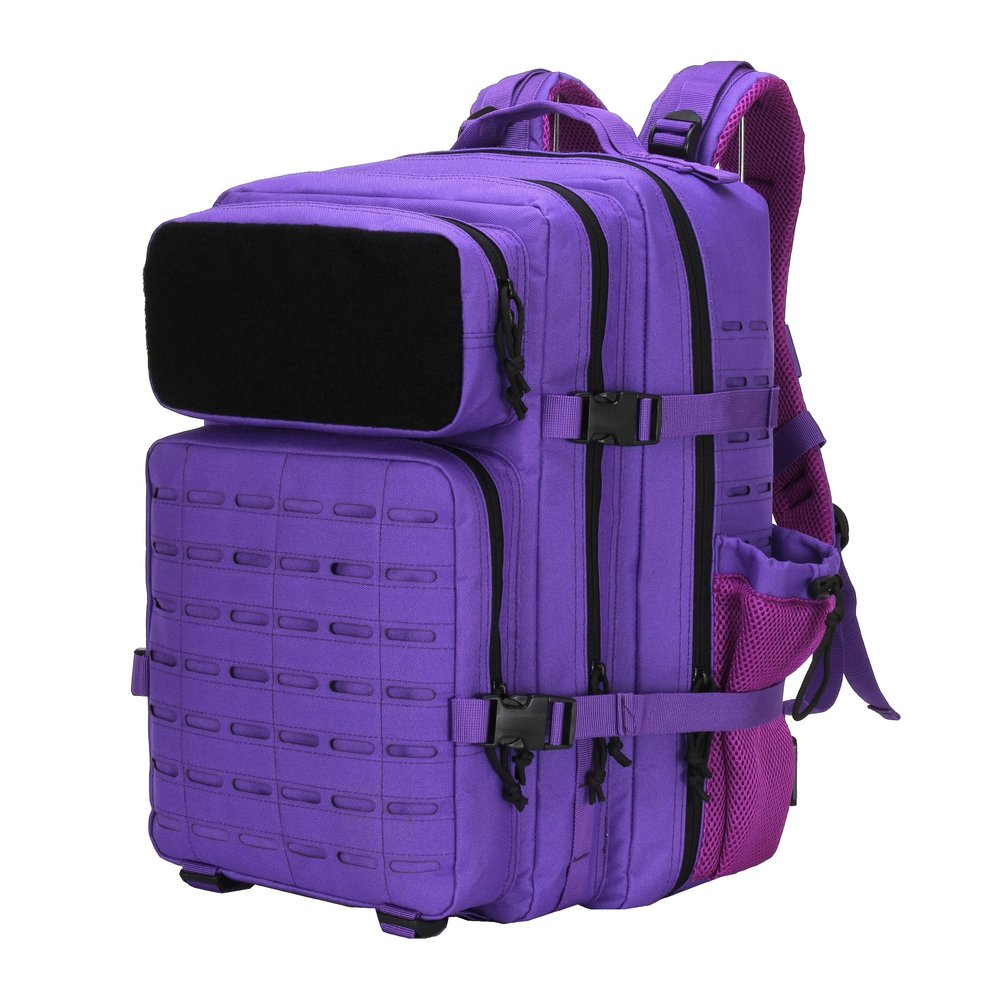BNMJVJL 45L Military Tactical Backpack 3 Days Assault Pack Bag Bug Out Bag Water Resistant Heavy Outdoors Treeking Rucksack