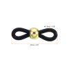 PATIKIL Eyeglass Chain Connector Retainer, 20 Pack Adjustable Anti Slip Silicone Rubber Strap Holder Chain End Loop Bead Style for Women Men Sunglasses, Gold view 2